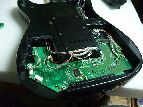 カシオギタ▼CASIO PG-300オーバーホール CASIO PG-300（青）組込み : Returner lab. Guitar