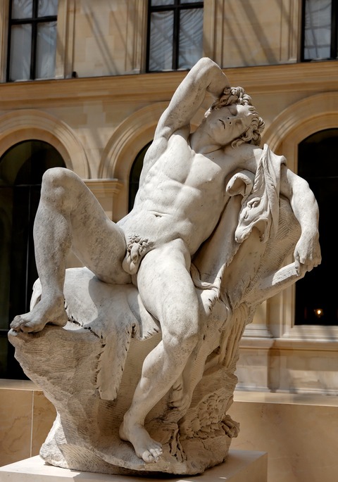 Sleeping_satyr_Bouchardon_Louvre_MR1921