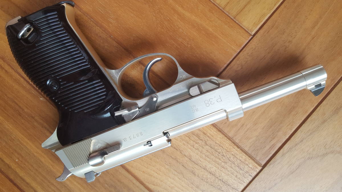 ZEKEのワルサーP38アルミ削り出しガスガン : フルメタル番長 ZEKEのワルサーP38アルミ削り出しガスガン : フルメタル番長