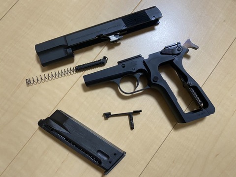 ZEKE アルミ削り出しブローニングHP メタル アルマイト ZEKE アルミ削り出しブローニングHP メタル アルマイト ZEKE アルミ