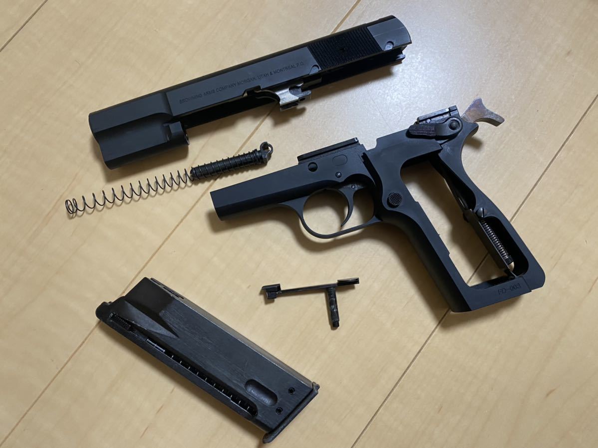 タナカ　F.N. BROWNING HI-POWER Mk-Ⅲ シルバー Tanaka Browning Hi-Power MK III Stainless GBB Airsoft Pistol