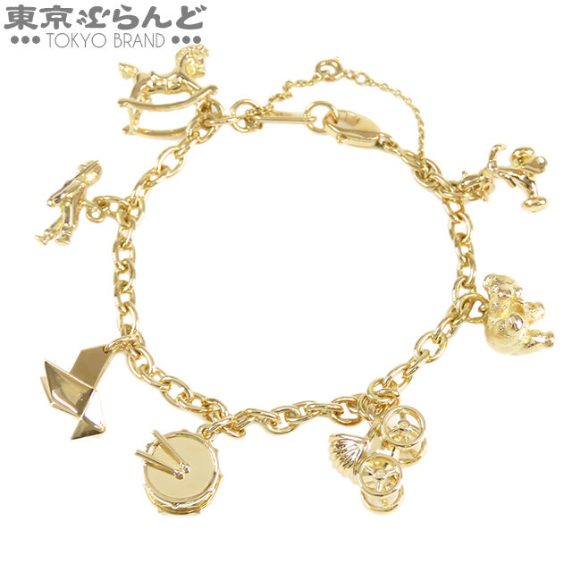 【楽ギフ_包装】 昔に流行ったもの：チャームブレスレットの金と銀 カルティエ番長 : アクセサリー