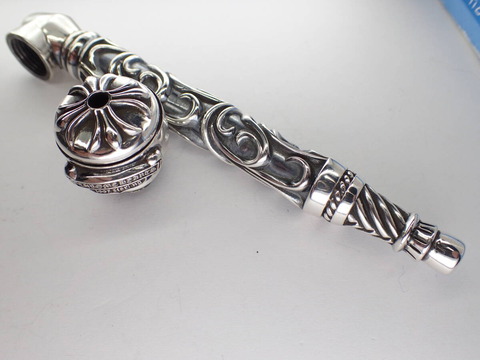 クロムハーツ シルバーアクセサリーパイプル2 CHROME HEARTS クロムハーツ フィリグリーシルバーパイプ喫煙具