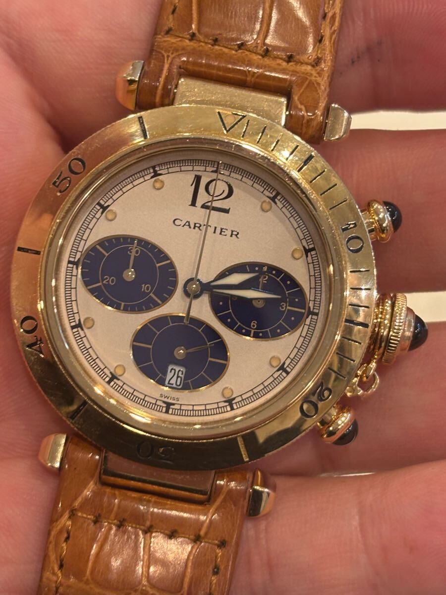 Cartier 時計　パシャ 修理費驚きの33万円！カルティエの旧型電動金無垢パシャ : カルティエ番長