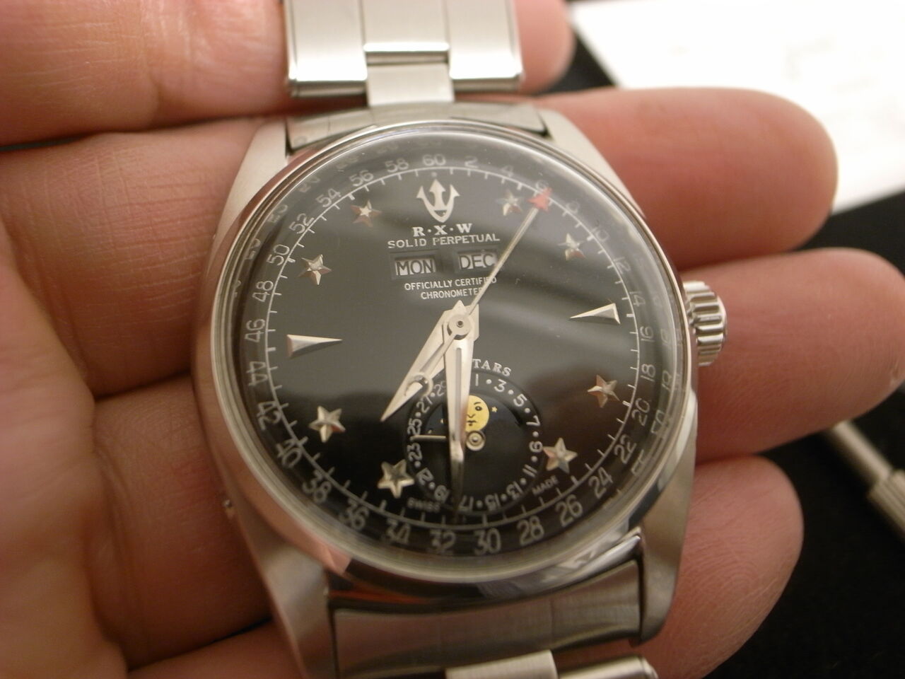 ロレックスのトリプルカレンダームーンフェイズ Ref.6062とRXW MOON 