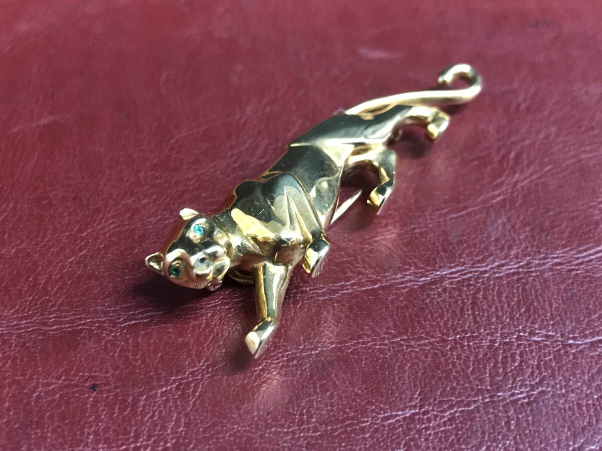 美品Cartier パンテールYOKANブローチ 美品Cartier パンテールYOKANブローチ
