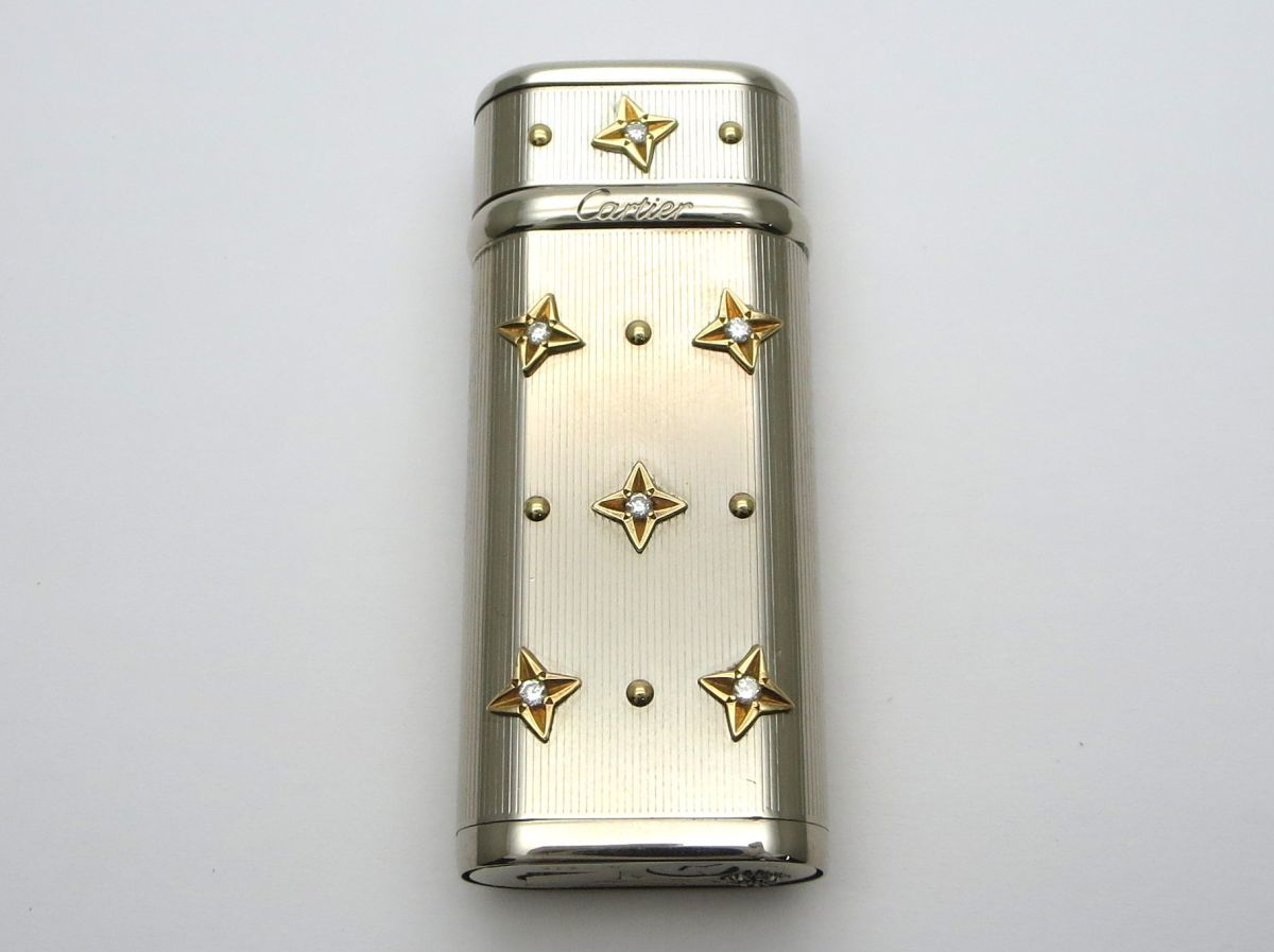 Cartier カルティエ シルバーライター ペンタゴン(五角形) ガス