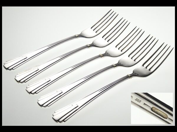 美品 CARTIER カルティエ フォーク 6本 シルバー925 カトラ