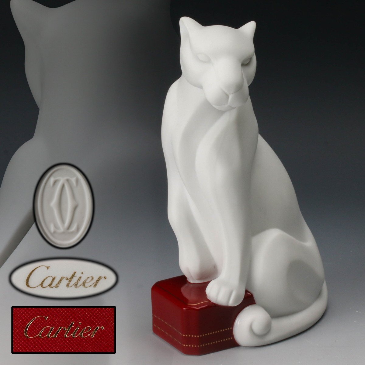 Cartier カルティエ　キャット　猫　オブジェ　置き物 カルティエの貯金箱が11万円 : カルティエ番長
