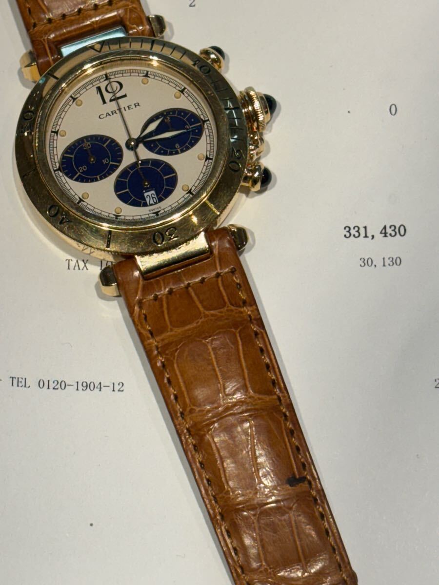 修理費驚きの33万円！カルティエの旧型電動金無垢パシャ : カルティエ番長