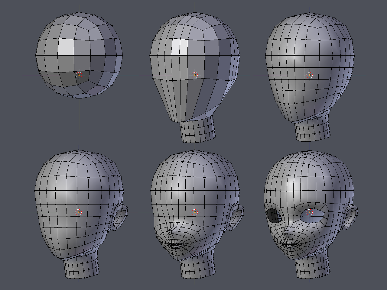 Blenderで頭部を作ろうとしたけど迷走中 : RGBA blog