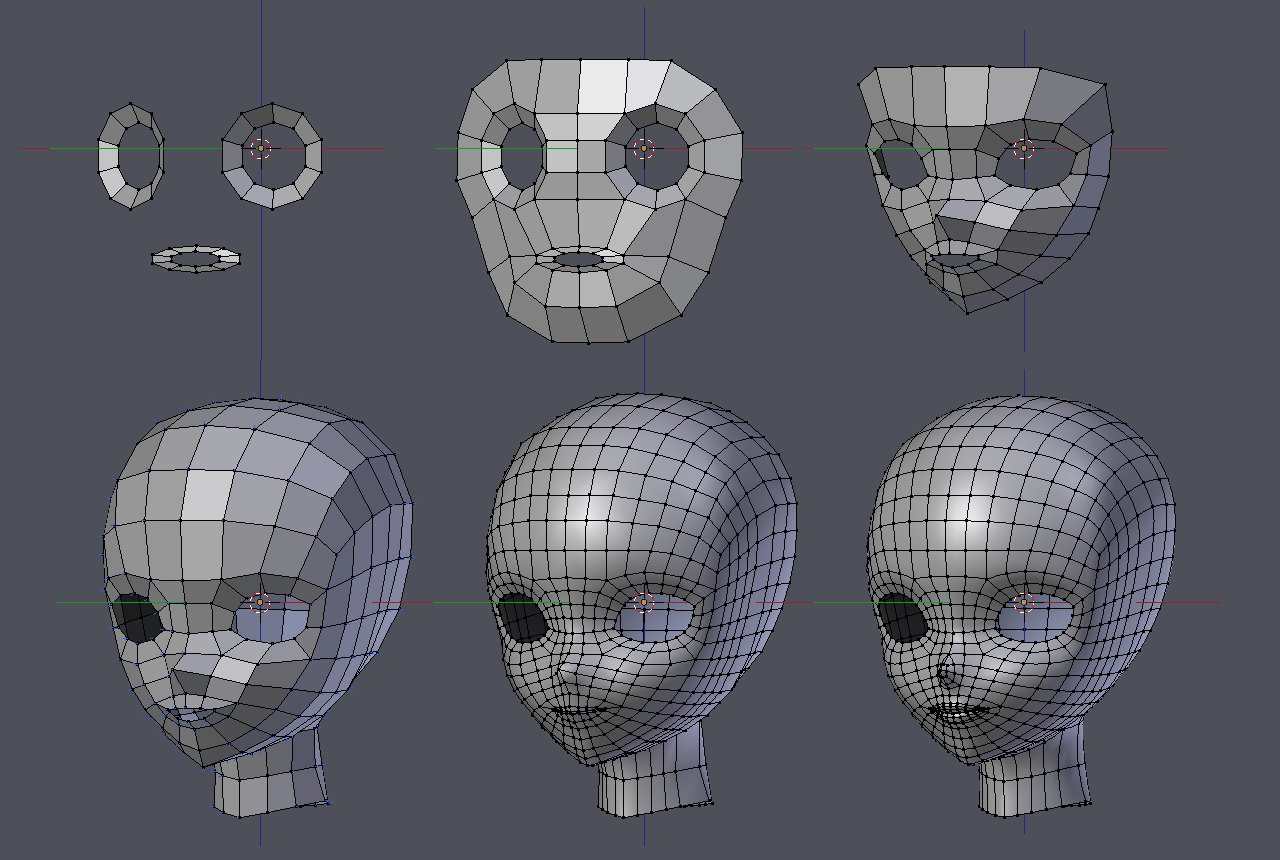Blenderで頭部を作ろうとしたけど迷走中 : RGBA blog