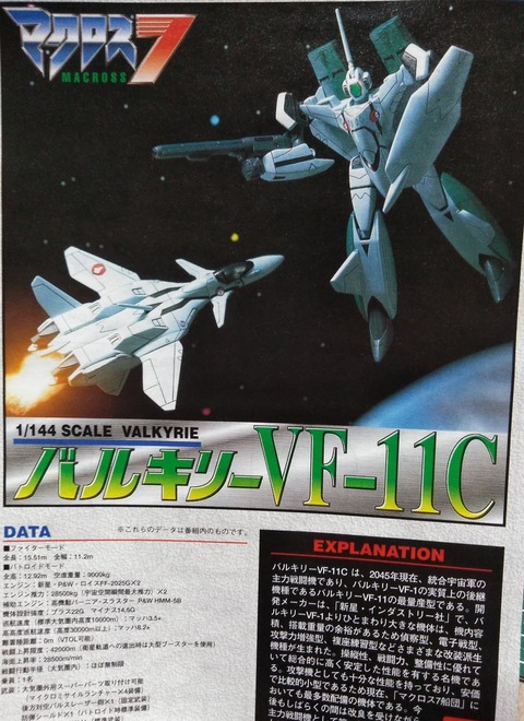 バンダイ 1/144 VF-11C : 緑内障だけどガンプラ作っていいですか？