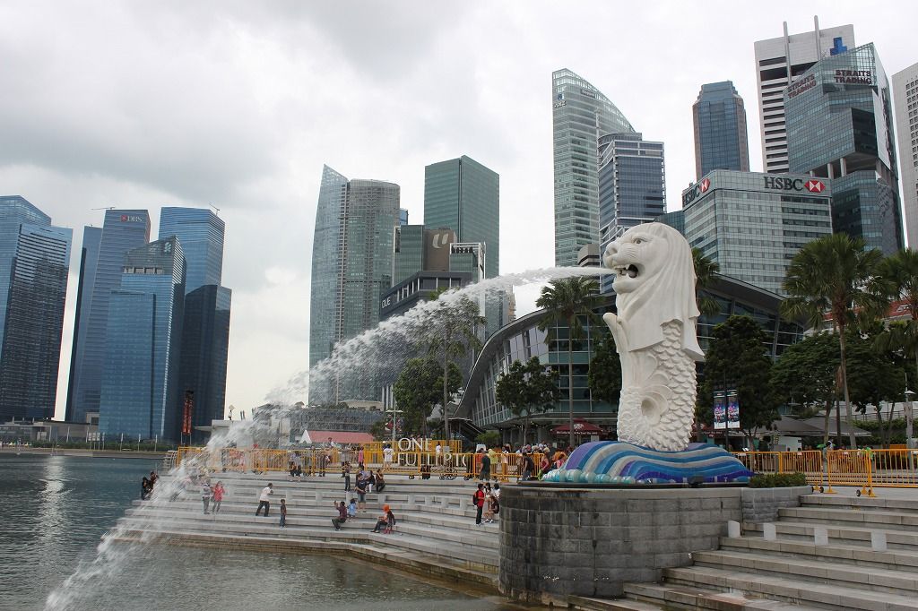 シンガポール ラッフルズとマーライオンとマリーナベイサンズ 全大陸 プチ豪華旅行 海外旅行大好きブログ