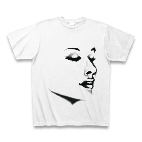 女性の顔tシャツ リアル絵tシャツの世界