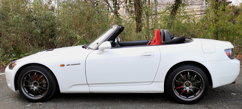 s2000 ぶん殴ら 純正ホイール 前後異形 17インチ 自家塗装