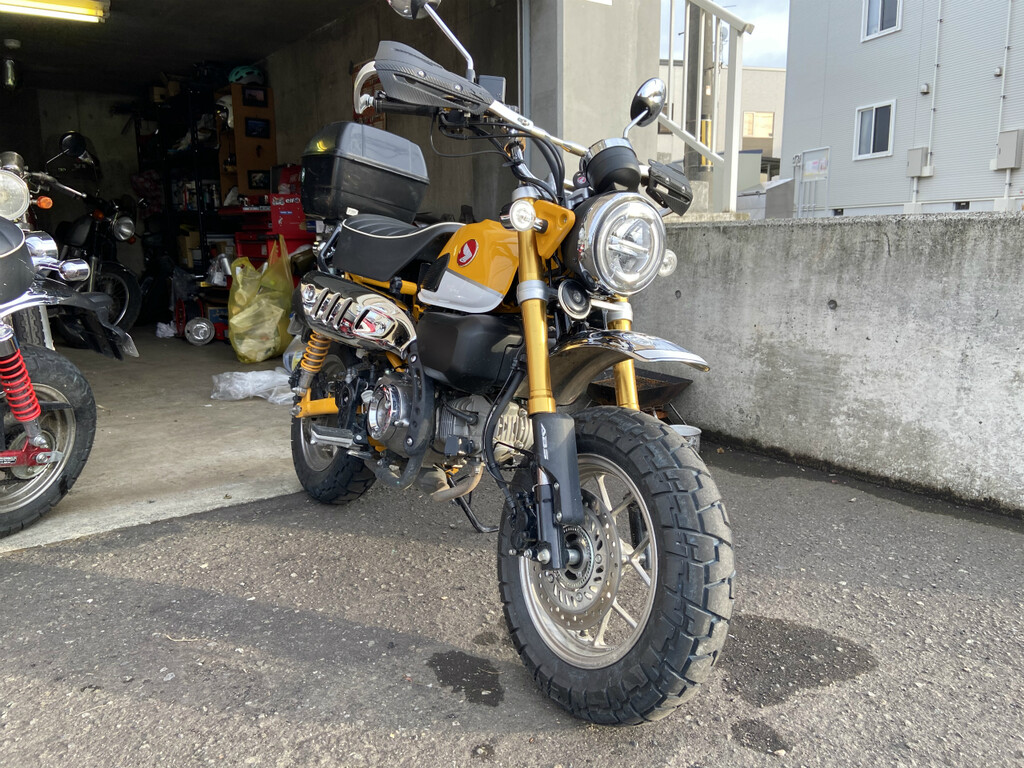 モンキー125のナックルガード付けました 風のままに走る