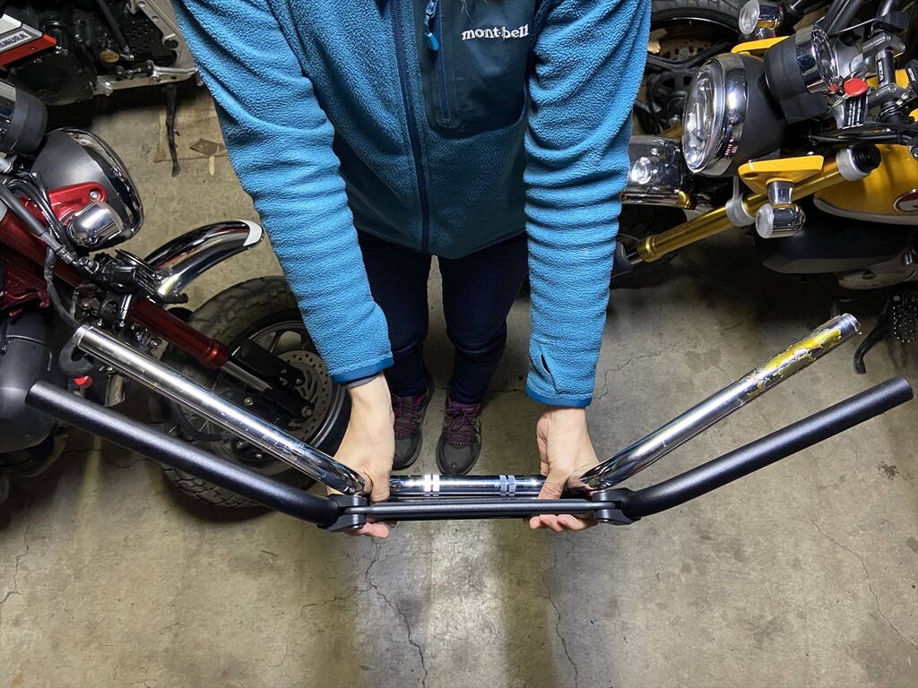 モンキー125にzetaスペシャライズドハンドルバーとバーライズキットを付けた 風のままに走る モンキー125にzetaスペシャライズドハンドルバーとバーライズキットを付けた 風のままに走る