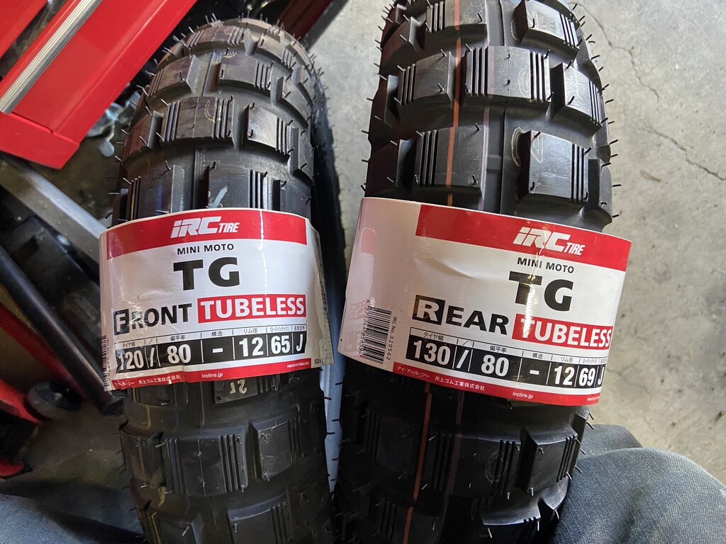 DAX125 IRC GP-22 前後タイヤ 新品