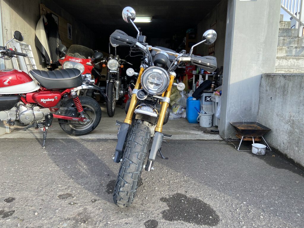 モンキー125のナックルガード付けました 風のままに走る