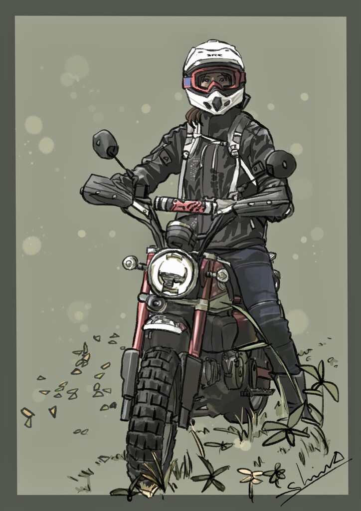 妻とモンキーのイラスト Ride N Roll 妻とモンキーのイラスト Ride N Roll