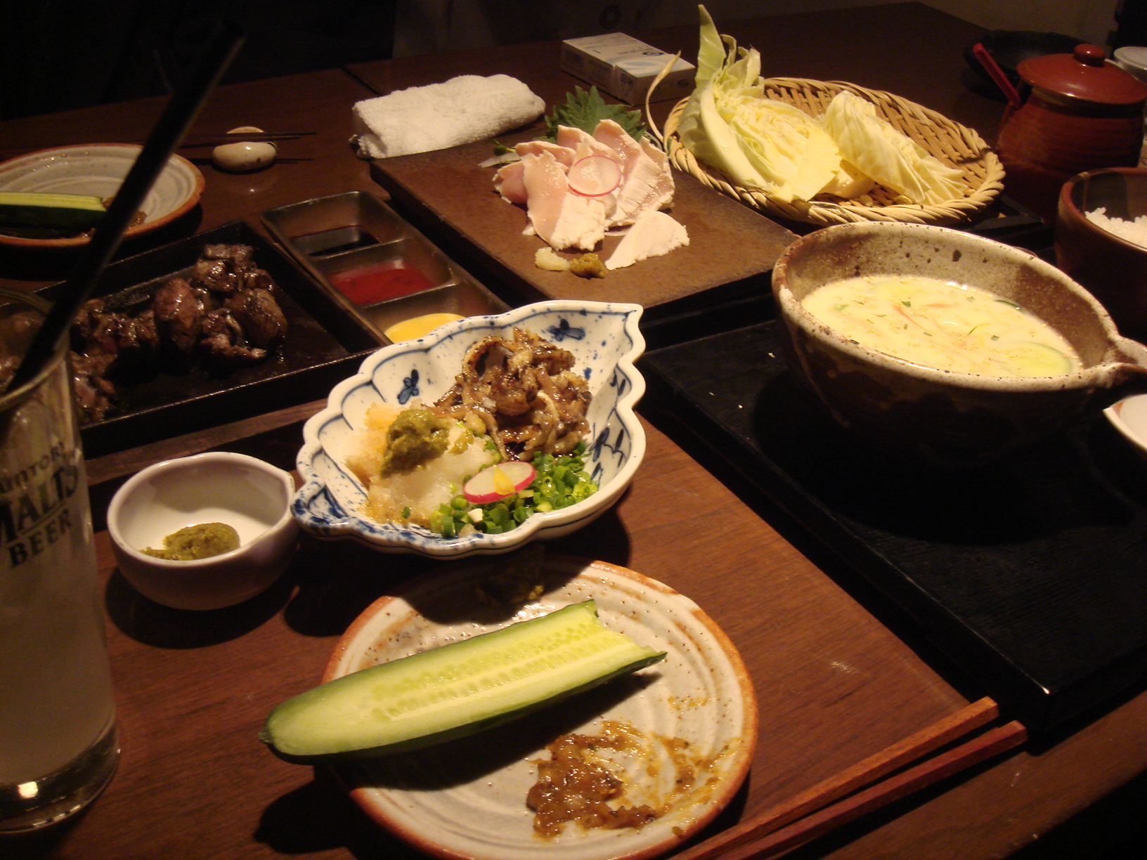 国立の 塚田農場 で宮崎地鶏料理 まいにちこうしんできるかな