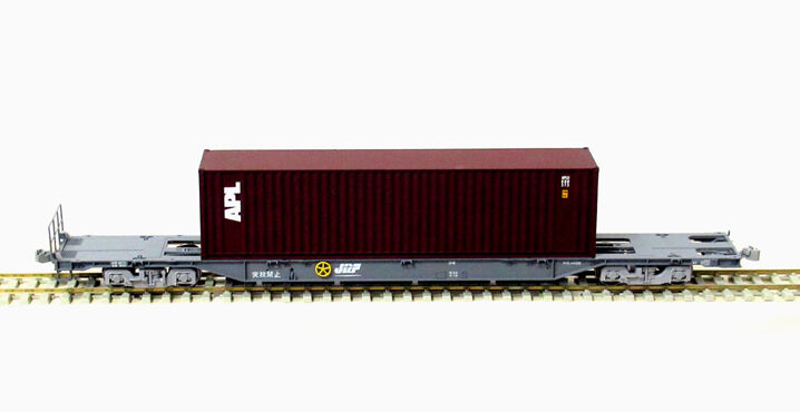 理瑛旅客鉄道16.5mmゲージ部 : TOMIX 1/80 Scale JR貨物コキ106形＋WALTHERS 1/87 Scale 40ft
