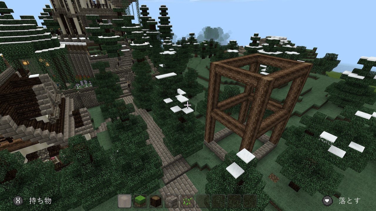 可愛らしい民家と馬小屋 小さな牧場 Riiiのマイクラ建築
