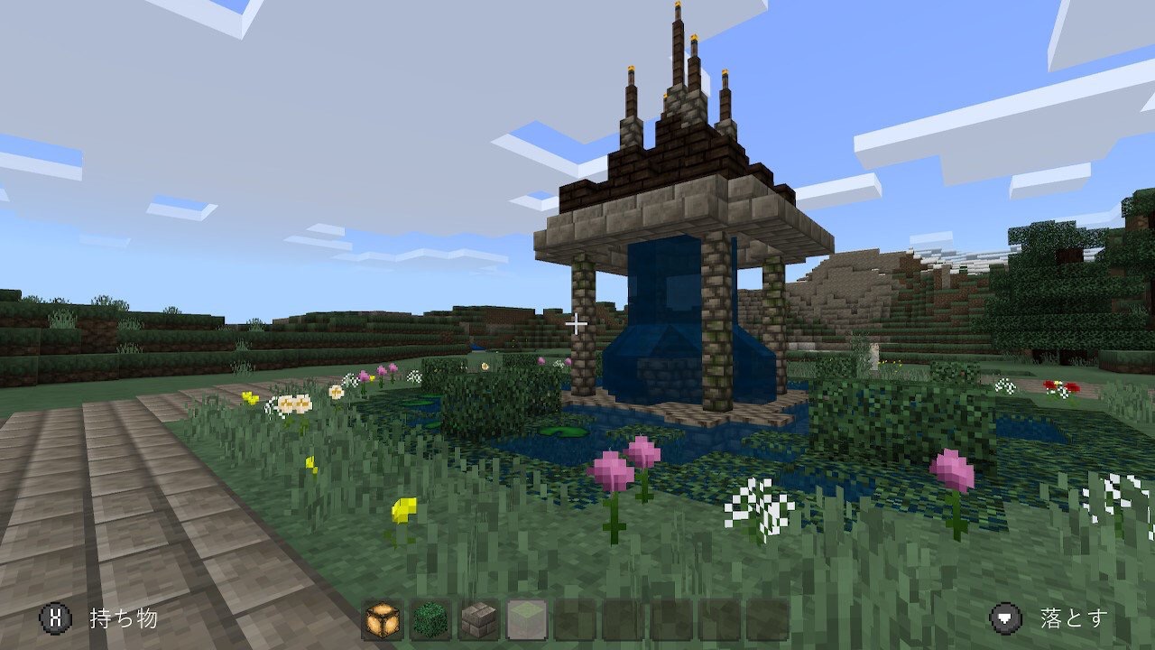 ファンタジーな噴水 Riiiのマイクラ建築