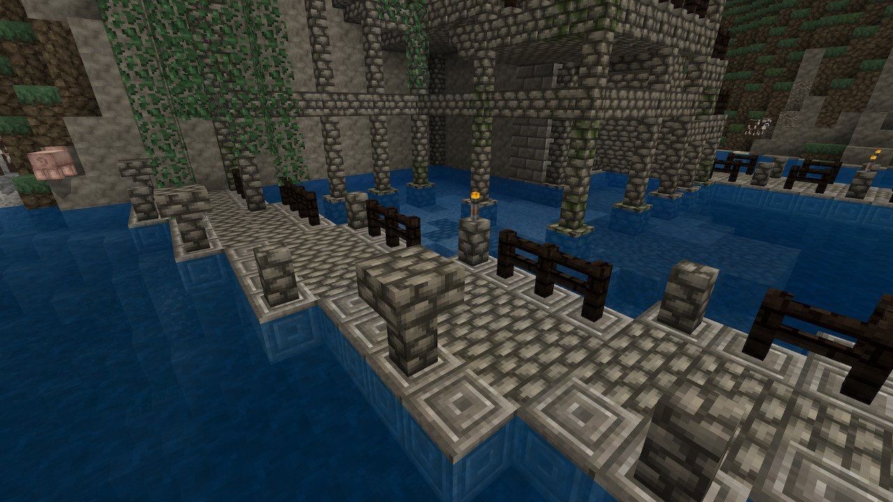 船着場を作りました Riiiのマイクラ建築 船着場を作りました Riiiのマイクラ建築