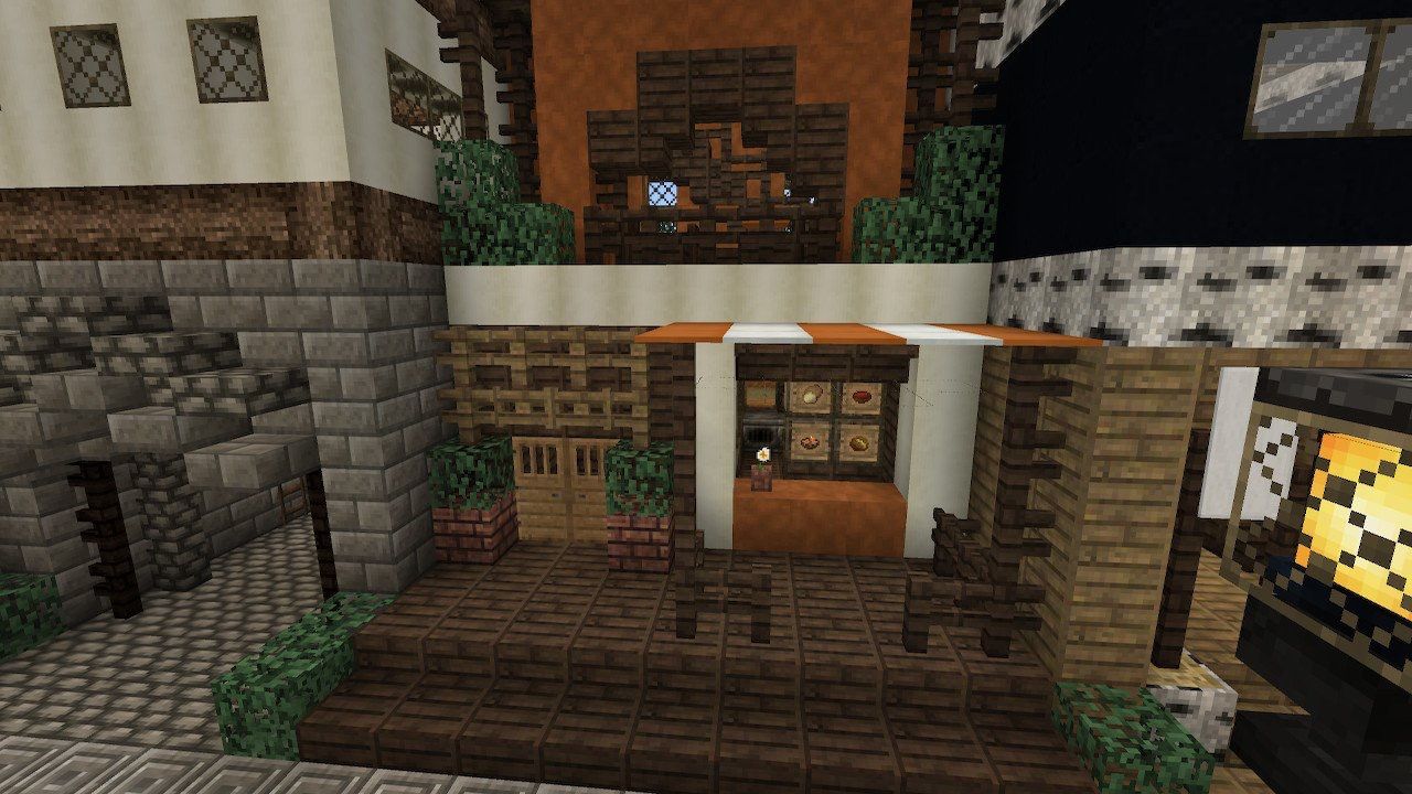 隣接して建てたお店 Riiiのマイクラ建築 隣接して建てたお店 Riiiのマイクラ建築