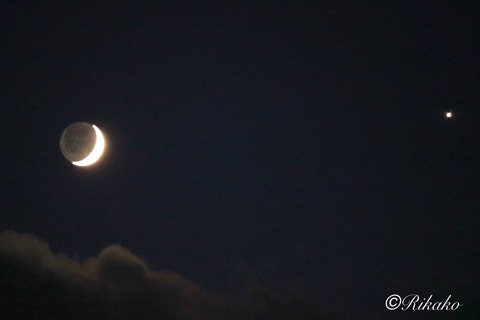 2024/12/05　五日月と金星　②