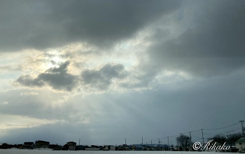 2022/03/24　夕方の空