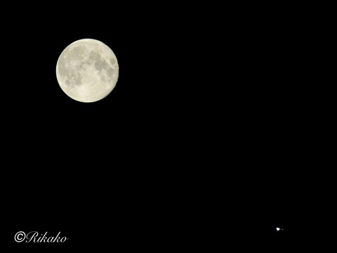2023/10/30　満月と木星