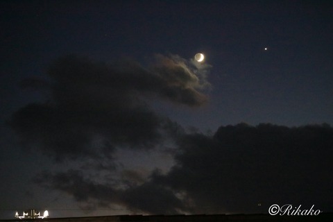 2024/12/05　五日月と金星　①