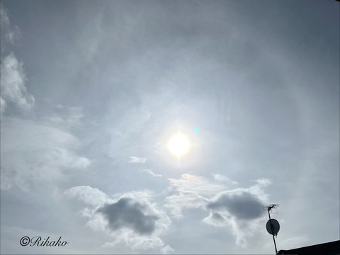 2026/02/18　ハロと彩雲
