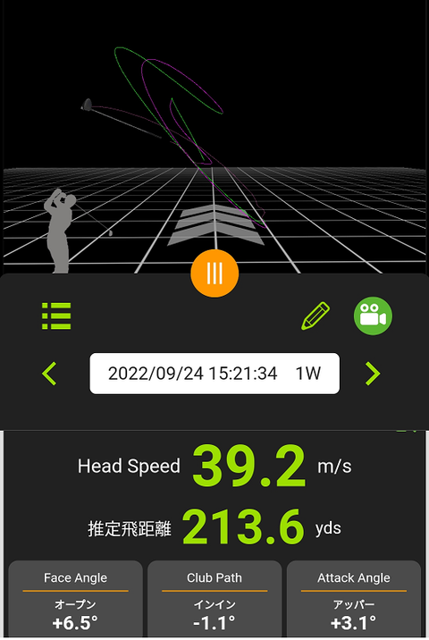 M-tracer MT520G（エムトレ）を使って自分のスイングを数値化してみた