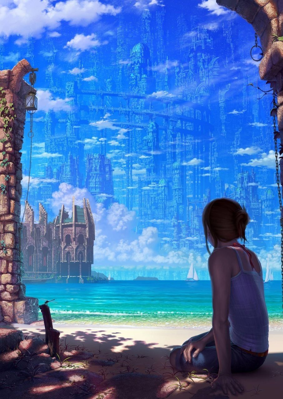 夏 風景 イラスト 綺麗