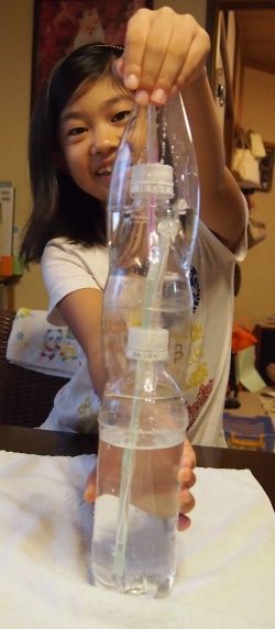 今日の実験 ヘロンの噴水 りことねことクラフトとのblog