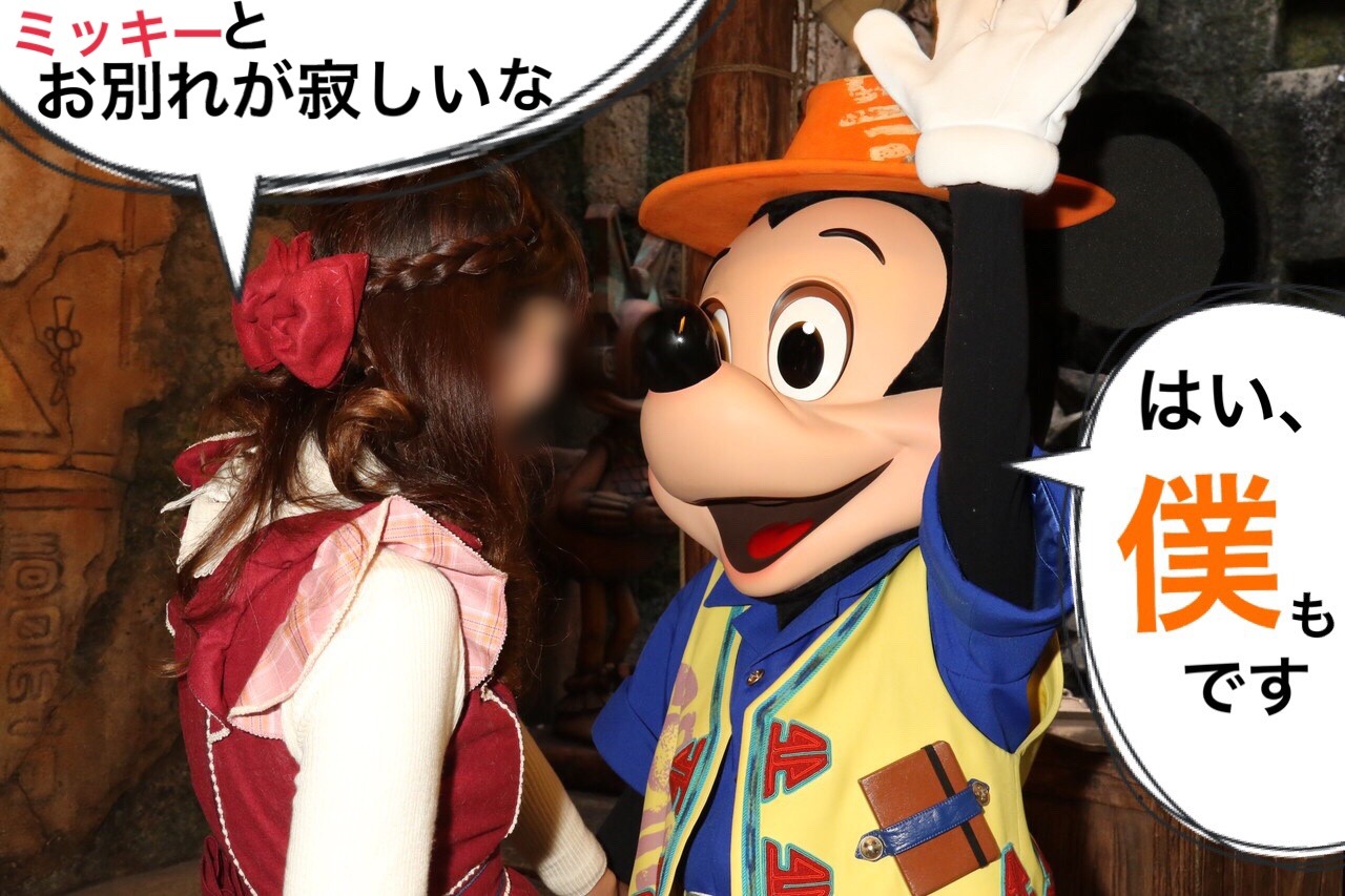 腰に手を回してキス ミッキーも応戦 もっと一緒に居たかった ディズニー宝箱