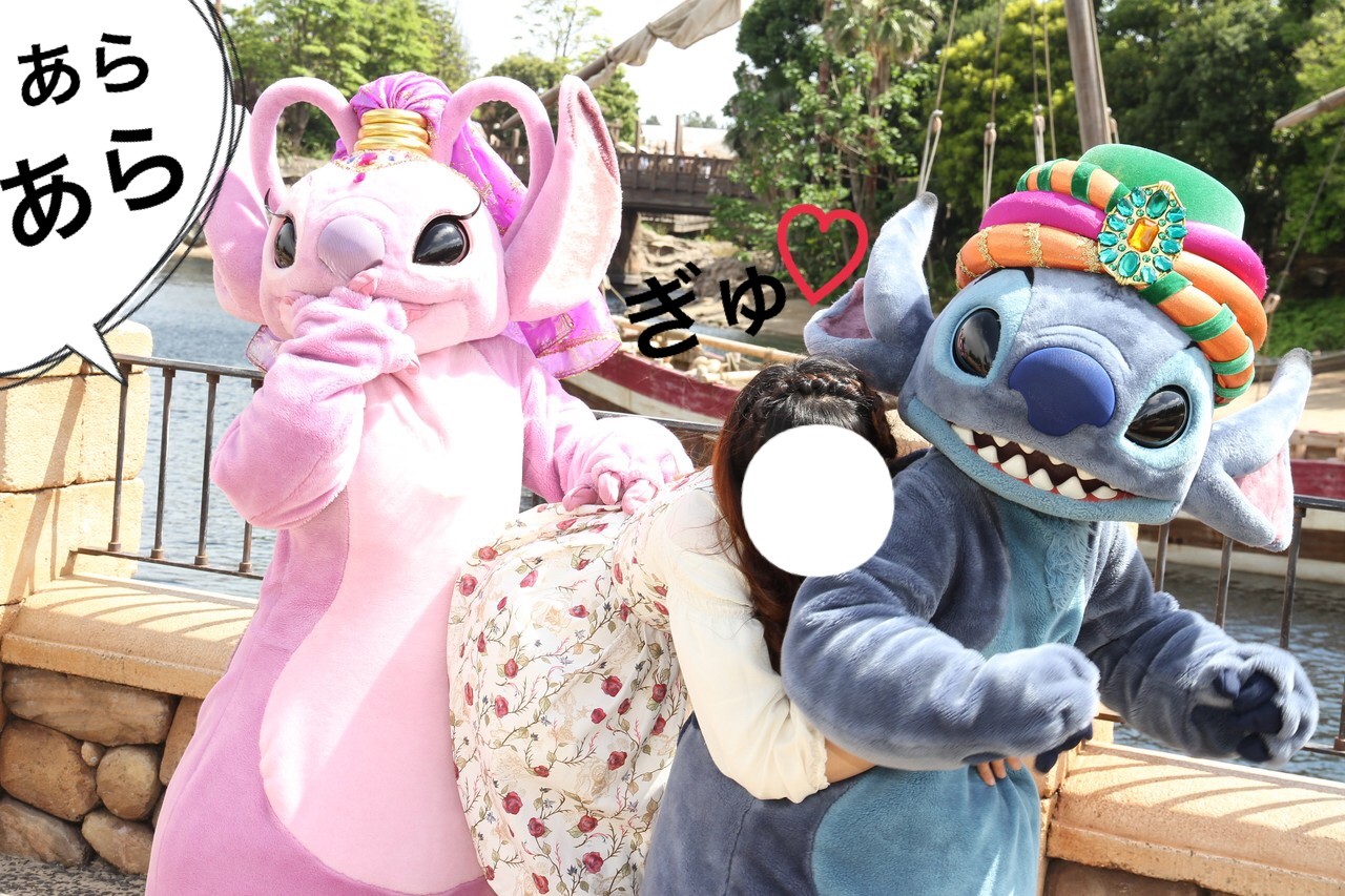出現 新しいスポット 80分待ちでスティッチとエンジェル ディズニー宝箱