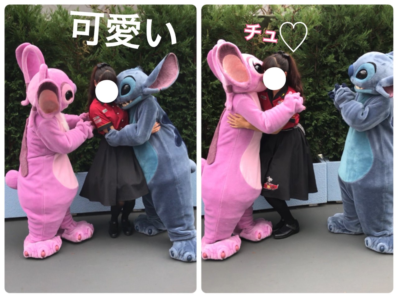 透けて見える 整列は幸せ スティッチとエンジェルは可愛すぎ ディズニー宝箱