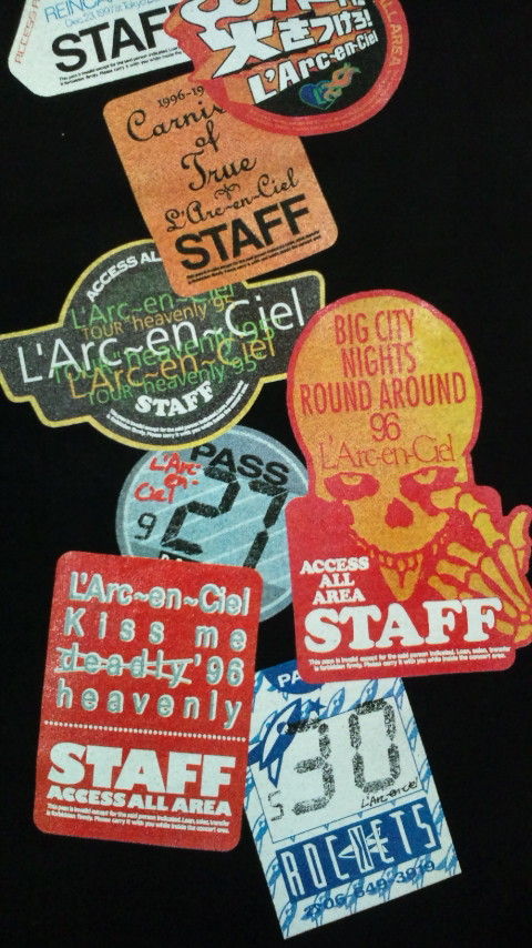 スタッフパス BIC CITY Night round 96 ラルク L'Arc