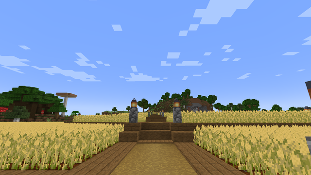 リククラ 70 巨大小麦畑に家を建てる 陸のまったりマイクラ生活