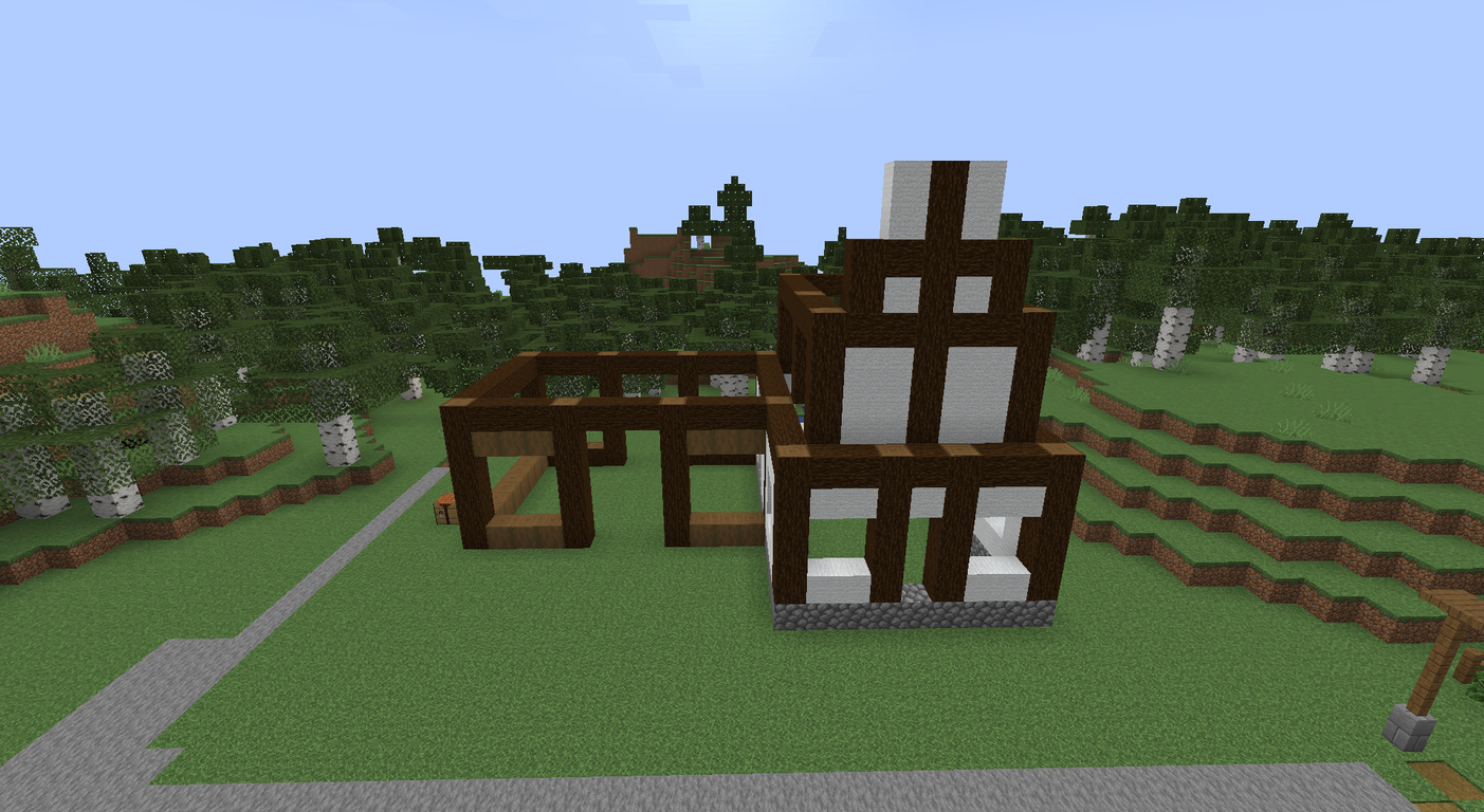 リククラ 12 ほどほどに機能的な牛小屋つくる 陸のまったりマイクラ生活