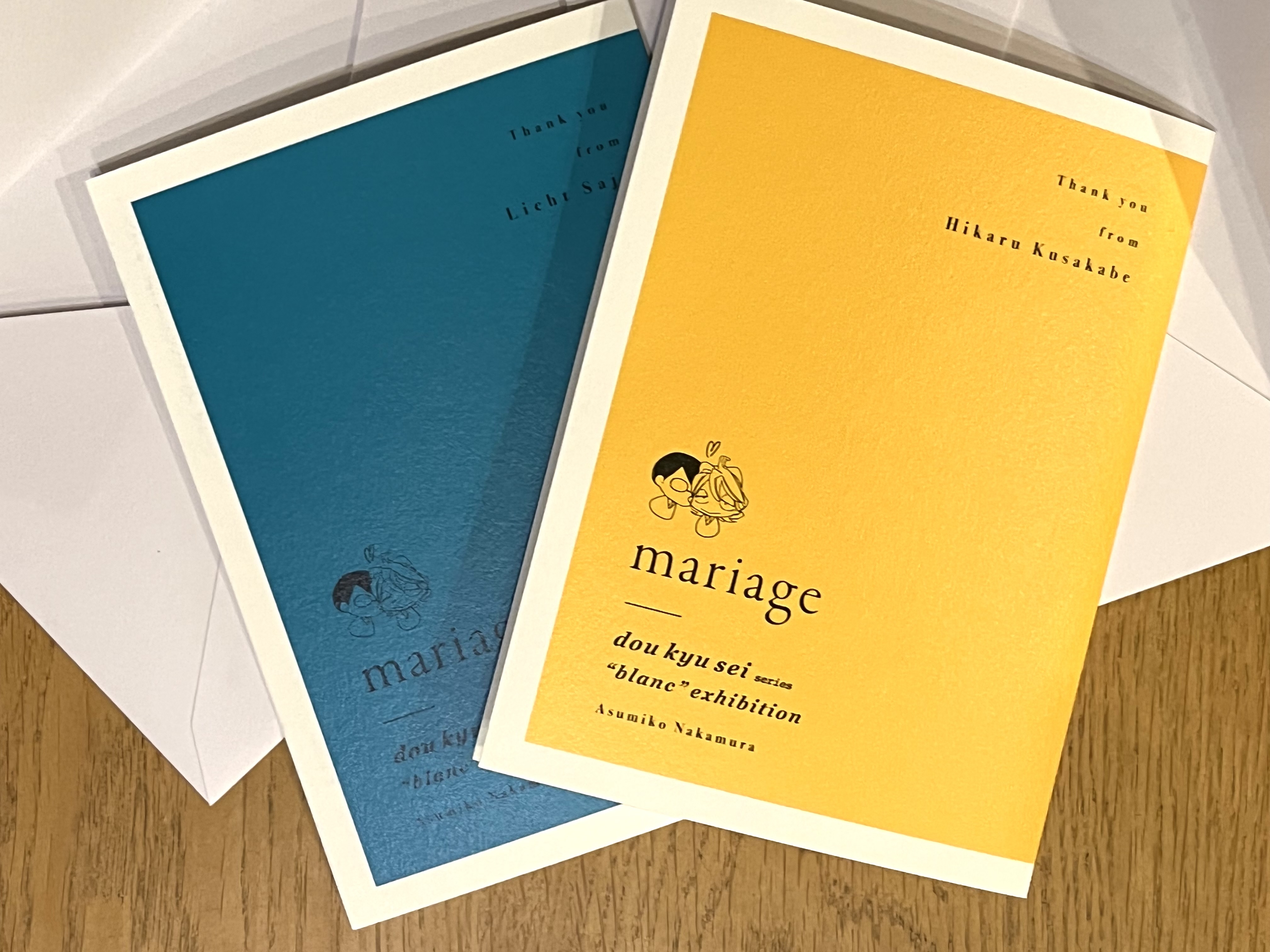 mariage】中村明日美子先生同級生シリーズ『blanc』原画展に行ってき