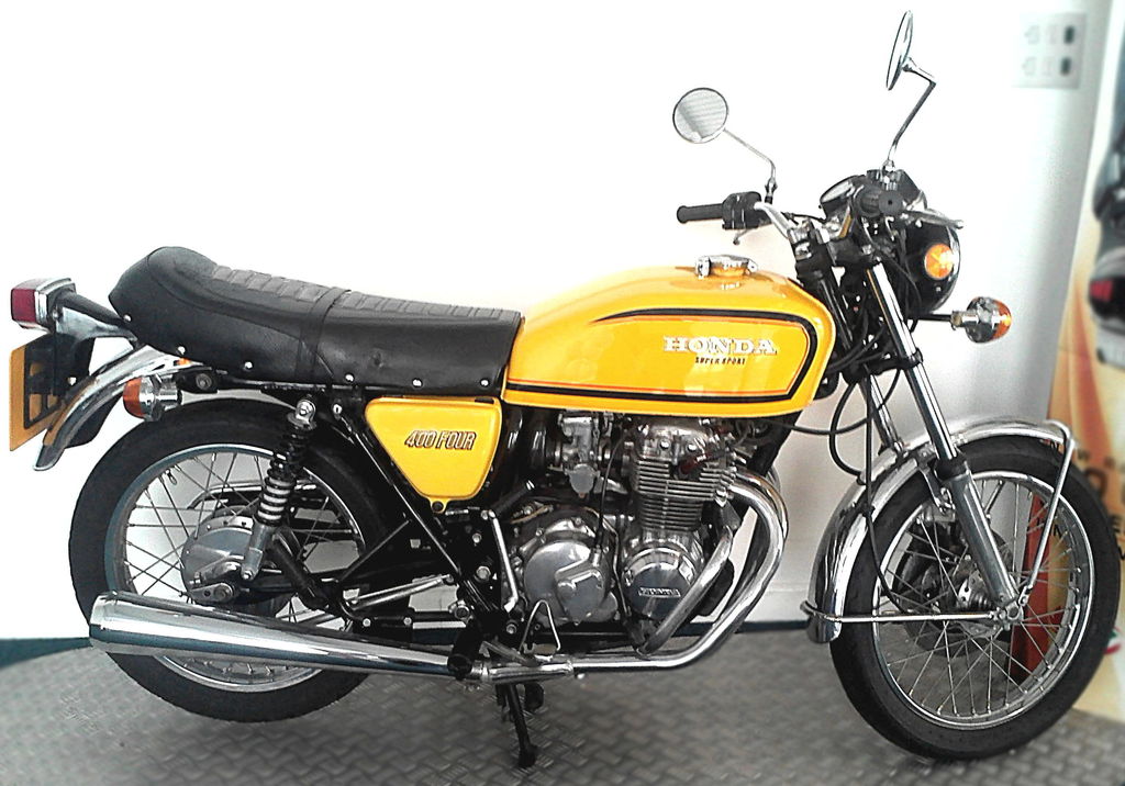 CB400F 純正タンク 398cc パラキートイエロー HONDA cb400f タンク イエロー 新品1975-77年 CB400F 純正タイプタンク