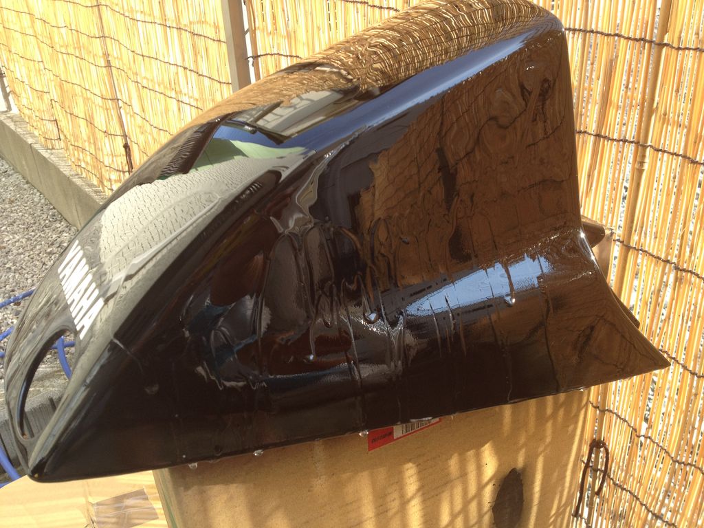 Sdr0 自作カウル塗装したが失敗中 ここんところ