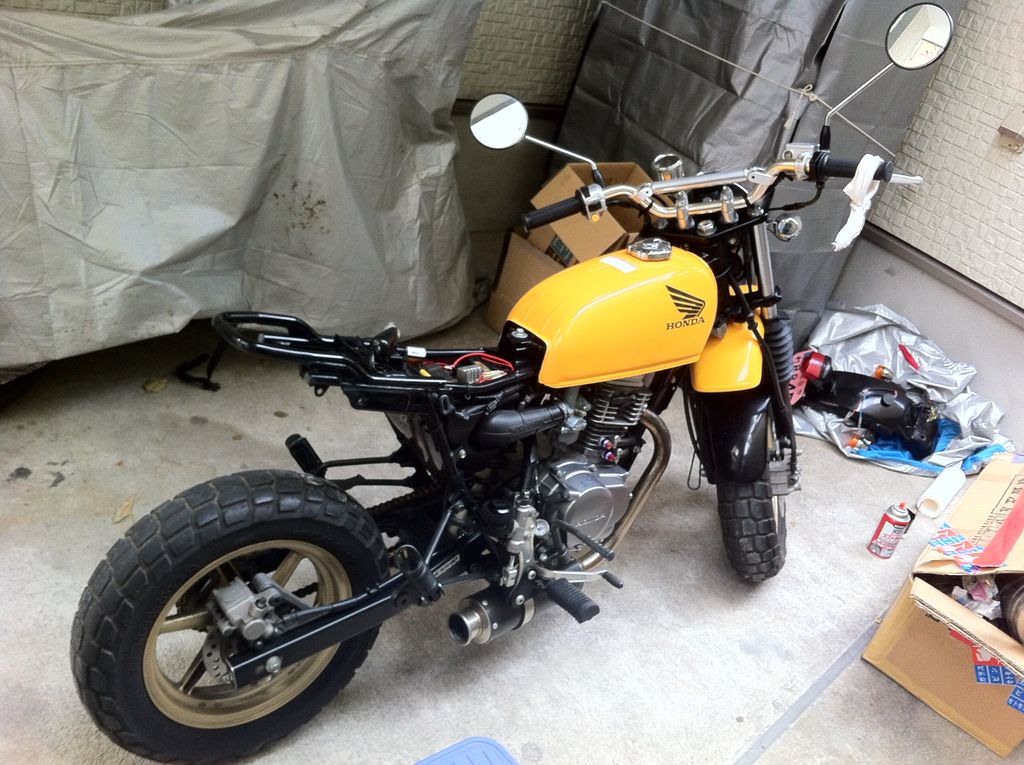 BRD マフラーnsf100 エイプ50 エイプ100 XRなどに！フルエキ