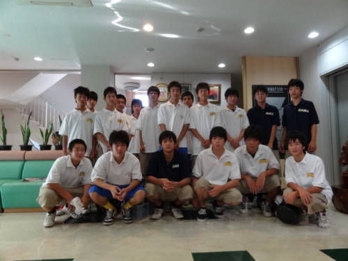 川内商工高等学校バスケットボール部の皆様です 家族で営む小さなホテル のｵﾌｨｼｬﾙﾌﾞﾛｸﾞ